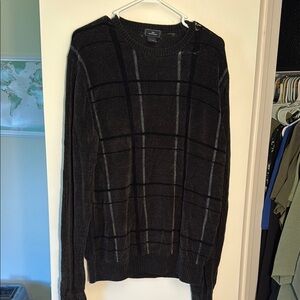 Docker’s Black and Gray Sweater